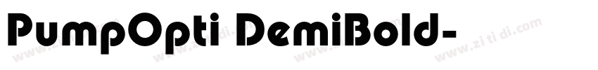 PumpOpti DemiBold字体转换